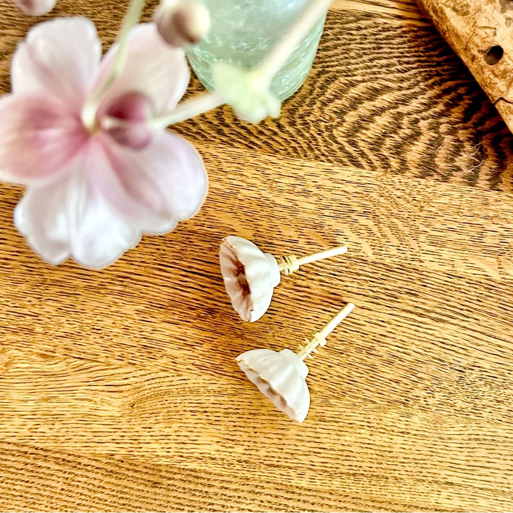 Ceramic & Brass Drawer Pulls